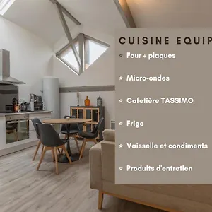  Appartement Atypique - 2 Avec Salles De Bains, Cuisine Equipee, Parking Gratuit